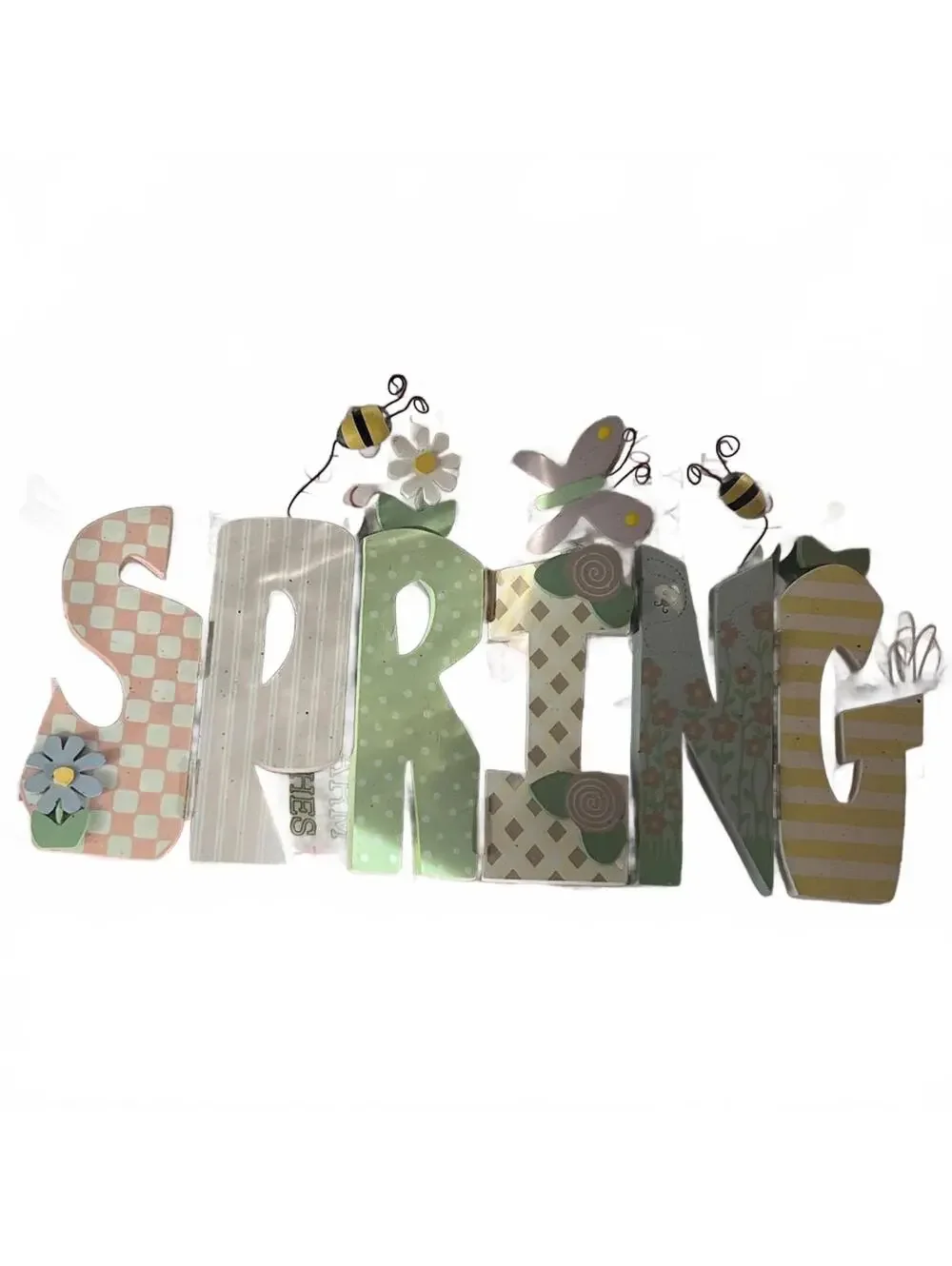 Wooden Folding ‘Spring’ Decorative Piece